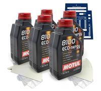 5 Litre MOTUL 8100 Eco-Nergy SAE 5W30 Huile Wss M2C 913D RN0700 Acea A5 B5