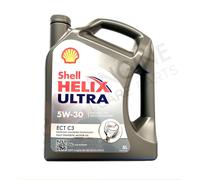 5 Litre Original Shell Hélice Ultra Ect 5W30 C3 Moteur Oil 550042845 Acea 03 Set
