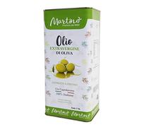 5 litres d'huile d'olive extra vierge Martino 100% italienne - Bidon avec double bouchon anti-fierté