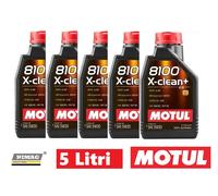 5 Litres D'Huile Moteur Motul 5w30 8100 X-Clean + Acea C3 100% Synthétique