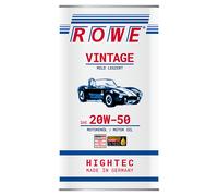 5 Litres Huile Moteur ROWE Hightec Vintage SAE 20W-50 Mild Legiert Auto Historic