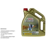 5 Litres Original Castrol Huile Moteur EDGE 0W-40 A3/B4 Huile Moteur