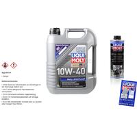 5 Litres Original Liqui Moly Set MoS2 Leichtlauf 10W-40 Pro-Line Moteurs Purgés