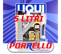 5 LT D'HUILE MOTEUR 0W20 ACEA C5 LIQUI MOLY TOP TEC 6200 POUR FORD PORSCHE VW