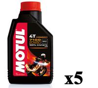 5 Lt Litres Huile Moteur Entretien Moto Motul 4T 7100 20W50 MA2 100% Synthétique