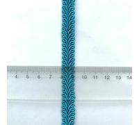 5 m/16,4 pieds Chaque paquet 1,2 cm de large rideau mille-pattes courbe dentelle garniture fait main bricolage artisanat couture rubans noirs rideau décoration-nouveau lac bleu-5 mètres
