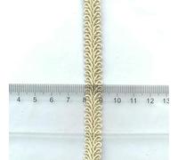 5 m/16,4 pieds Chaque paquet 1,2 cm de large rideau mille-pattes courbe dentelle garniture fait main bricolage artisanat couture rubans noirs rideau décoration-nouveau beige-5 mètres