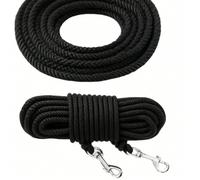 5 m/9 m/20 m Laisse pour chat super légère - longueur extra longue et ultra fine, convient pour des aventures passionnantes dans le jardin extérieur Noir 5 mètres,Noir 10 mètres,Noir 20 mètresRayéNylo