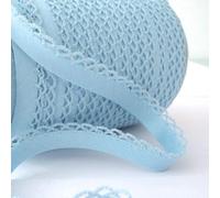 5 m de biais en dentelle picot de qualité professionnelle, double pli de 12 mm, utilisé pour bordures de vêtements, matelassage, jouets d'ameublement, projets de couture (Bleu layette)