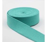 5 m sangle coton lourd épais Aqua (62) 3cm