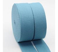 5 m Sangle Coton Lourd épais Cyan (29) 4cm