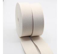 5 m Sangle Coton Lourd épais Ecru (14) 3cm