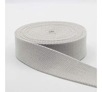 5 m Sangle Coton Lourd épais Gris Clair (02) 4cm