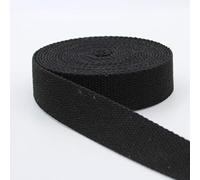 5 m Sangle Coton Lourd épais Noir (01) 4cm