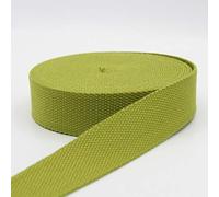 5 m sangle coton lourd épais Vert (65) 3cm