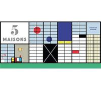 5 maisons · Livre pop-up documentaire · Architecture : Rietveld, Le Corbusier, Mallet, Stevens, Eames, Shigeru Ban