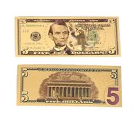 5 marque-pages fantaisie historique en relief en feuille d'or - Parodie présidentielle à collectionner dans une pochette de protection - Cadeau gag imperméable pour lecteurs et amateurs d'histoire