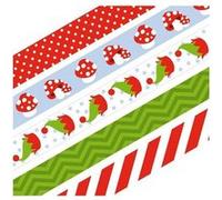 5 masking tapes 5 m Noël & champignons