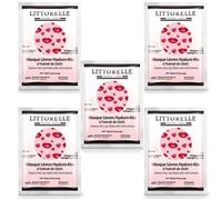 5 Masques Lèvres Hydratant Anti-Âge À L'extrait De Litchi, Patch Hydrogel Contour De Lèvres, 97% D'origine Naturelle Made In France