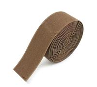 5 mètres 10-50mm Bandes élastiques pour Pantalon Taille élastique Sangle Extensible Bricolage vêtements Accessoires de Couture, Café, 50mm