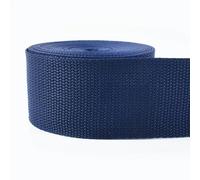 5 mètres 20-50mm polypropylène PP ruban de sangle en nylon pour sangle de ceinture collier de chien harnais bande extérieure vêtement chaussures ruban-bleu marine-20mm