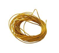 5 Mètres de Fil Cordon Rond élastique Doré Or Aspect métallique diametre 1 mm - Creation Perles Ficelle Emballage