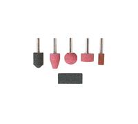 Wolfcraft Meules pour perceuse 2144000 – 5 meules tige 6 mm + pierre de finition