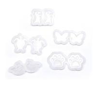 5 mini moules pour bijoux Animaux Multicolore G
