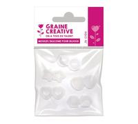 5 mini moules pour bijoux Formes