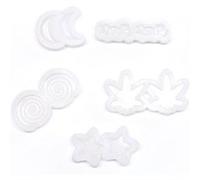 5 mini moules pour bijoux Rebelle Multicolore G
