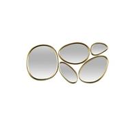 AltoBuy 5 miroirs muraux décoratifs aux Formes organiques avec Contour doré