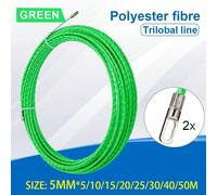 5 mm 5/10/15/20/25/30/50M Câble Tireur, Ruban de Tirage en Polyester, Tige de Conduit en Fibre Optique POM, Outil d'Assistance de Guide Câble Mural 5m,10m,20 m,30m,15m,25m,50mCuivre