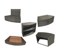 5 modules mobilier spa portable semi-rigide Octopus octogonal Bulles 4-6 places -