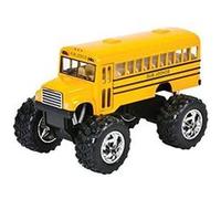 5 Monster School Bus Pull-Back Toy G