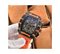 (5)Montre homme de luxe AA de marque Richard Fly back Time en céramique blanche multifonctionnelle