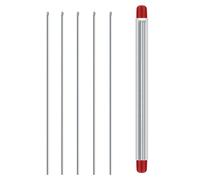 5 Morceaux D'aiguille D'appât - Aiguille D'appareil De Pêche 13 Cm Avec File D'attente Pliante | Ensemble D'aiguille Creux En Acier Inoxydable | Pour Le Gréement De Pêche À La Carpe | Astuce À L'épreu