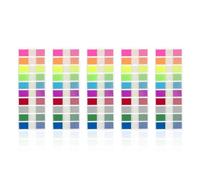 5 Morceaux D'Autocollants Collants Colorés, D'Autocollants D'Étiquette D'Écriture, D'Autocollants D'Index Classifiés Et D'Autocollants Étiquettes Étanches Et Collants.
