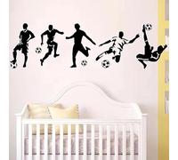 5 Morceaux D'Autocollants Muraux Sur Le Thème Du Football, Autocollants Muraux De Fête À Thème Sportif, Autocollants De Décoration Murale, Autocollants Muraux À Chambre.