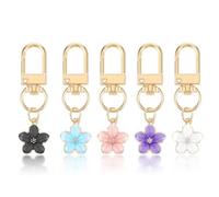 5 Morceaux De Pendentif en Fleur De Cerisier, Pendentif Floral Mignon, Porte-Clés pour Femmes, Pendentif d'emballage Et De Décoration, Pendentif Simple Et Polyvalent.