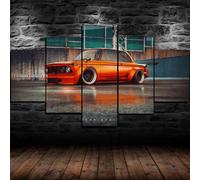 5 morceaux de toile art voiture auto,5 pieces impression encadree tableaux,5 pieces peinture sur toile,impression sur toile 5 parties automobile Paysage décoration murale salon moderne xxl 100x55cm