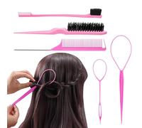 5 Morceaux De Tresses De Cheveux, Outils De Fabrication De Coiffures, Outils Multifonctionnels De Salon De Coiffure, Adaptés À La Maison, Aux Voyages, Aux Salons De Coiffure.