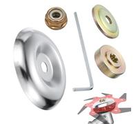 5 Morceaux Kit Ecrou Tete Debroussailleuse Universelle, Kit Fixation Ecrou Lame Boîte, Débroussailleuse en Métal Accessoires, pour Pieces Detachees pour Debroussailleuse et Tondeuses à Gazon