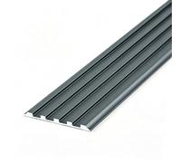 5 Nez de Marche Escalier, Protection Bord Escalier Alliage Alu | Bande Antidérapante, Facile à Nettoyer, Imperméable/Antirouille, Escaliers Bois/Carrelage/Métal(Gray,49.5mm/1.9in)