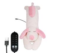 5 niveaux de température & minuterie peluche chauffante - coussin chauffant bébé, peluche chien chauffable avec USB | peluches chien chauffée USB, portable pour cou, dos, abdomen, soulagement