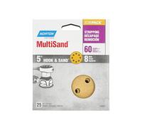 5" Norton 49224 MultiSand Hook & Loop 8-Hole Sanding Disc, P60-Grit, 25-Pack