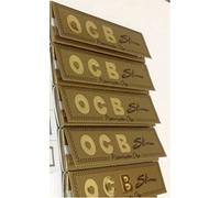5 OCB Doré fin King size fumer papiers avec 5 filtres en carton OCB perforés Special Deal par Trendz