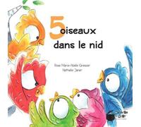 5 oiseaux dans le nid