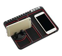 5 Organiseur Dash | Coussin de téléphone antidérapant multifonctionnel pour tableau de bord de voiture,Accessoires de tableau de bord Accessoires automobiles Support tableau de bord Cadre de