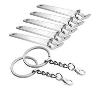 5 Ouvre-Bouteilles Multifonctionnels Et 2 Chaînes Suspendues, Ouvre-Bouteilles Portables, Ouvre-Bouteilles En Acier Inoxydable, Outils D'Ouverture Manuels De Boîtes, Bouteilles En Verre, Etc.