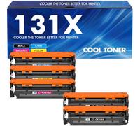 5-Pack 131X 131A Toner Compatible pour HP LaserJet Pro 200 Color MFP M276nw | Cartouches de Toner M251n M276n M251nw CF210X CF210A CF211A CF212A CF213A - Noir Cyan Jaune Magenta